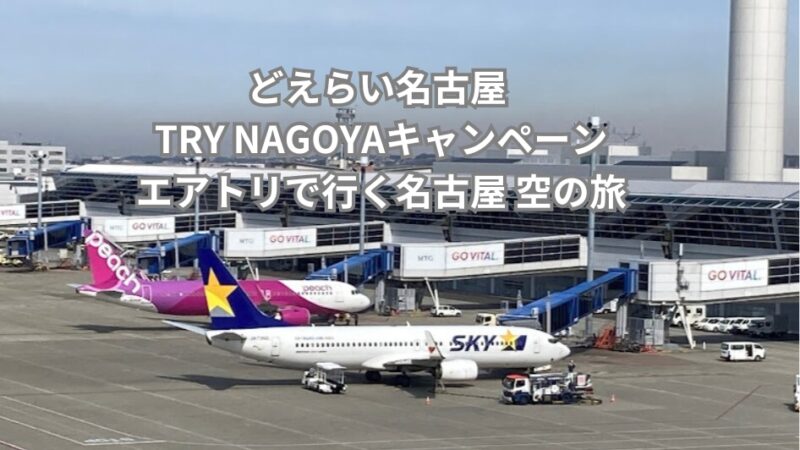 【どえらい名古屋 TRY NAGOYAキャンペーン】エアトリで行く名古屋 空の旅